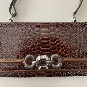 Brighton Brown Snakeskin Pattern Bag